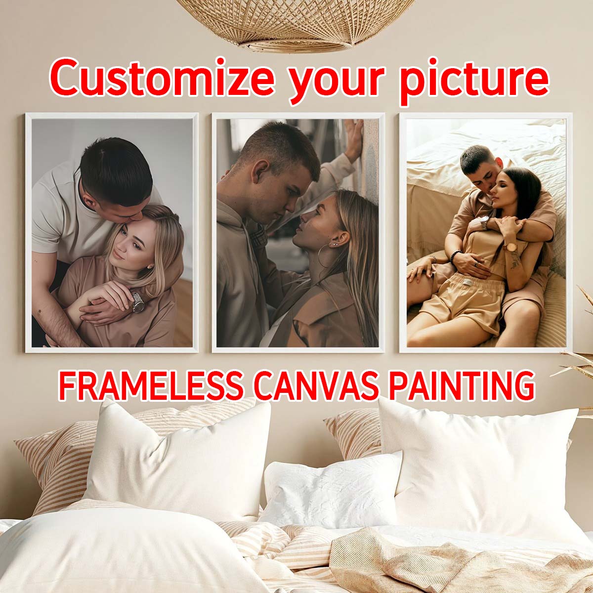 Home Textiles & Decorations - Triptych - 2D Custom Photo Wooden