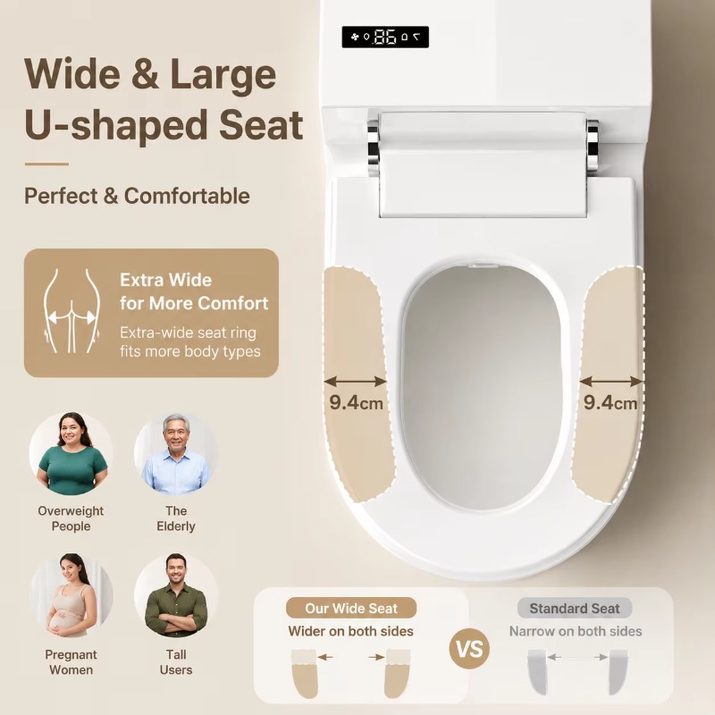 P & C Home Textiles Usa - High-end Floor Mounted Smart Toilet USA