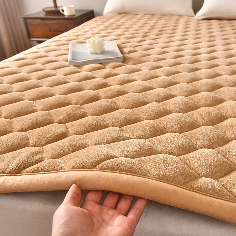 Thickened Flannel Mattress Hou - đánh giá và giá Mattress Pad Topper