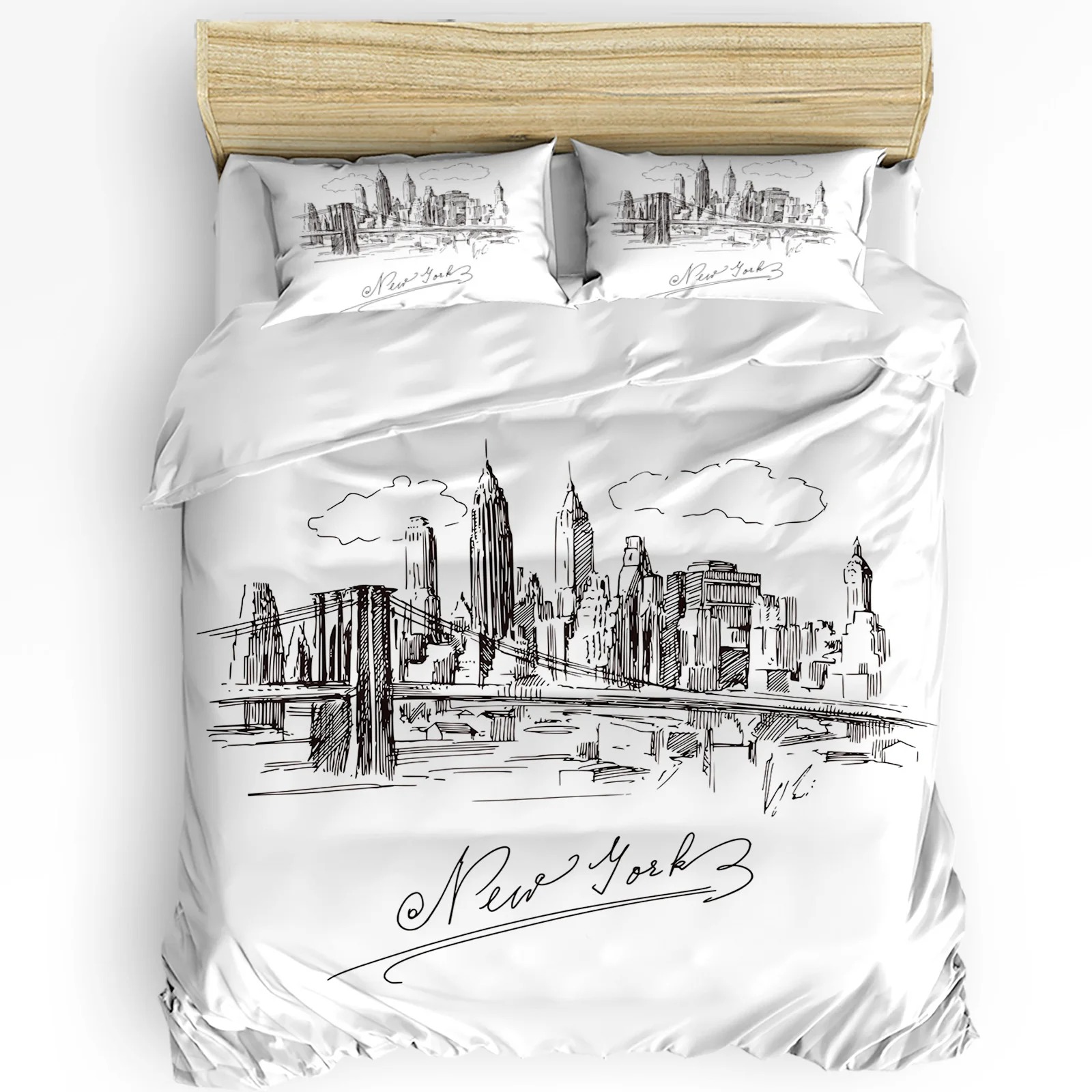 New York Sketch City Duvet Cov - đánh giá và giá Home Textiles New York