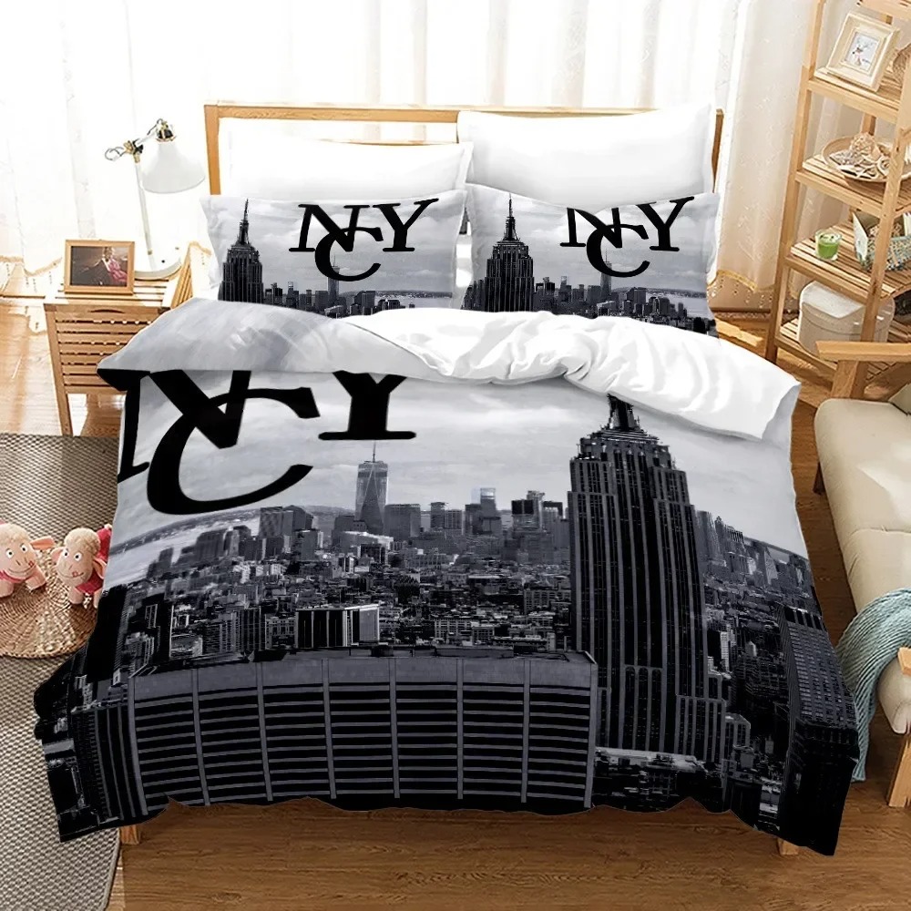 3D Print New York City Night V - đánh giá và giá Home Textiles New York