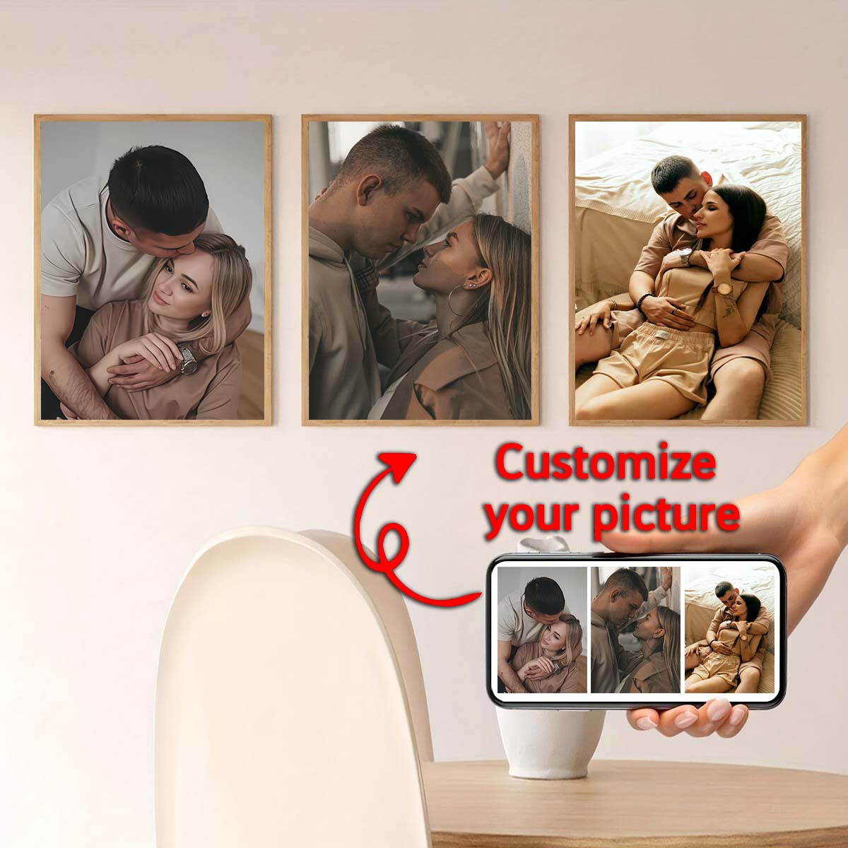 Triptych - 2D Custom Photo Woo - đánh giá và giá Home Textiles & Decorations