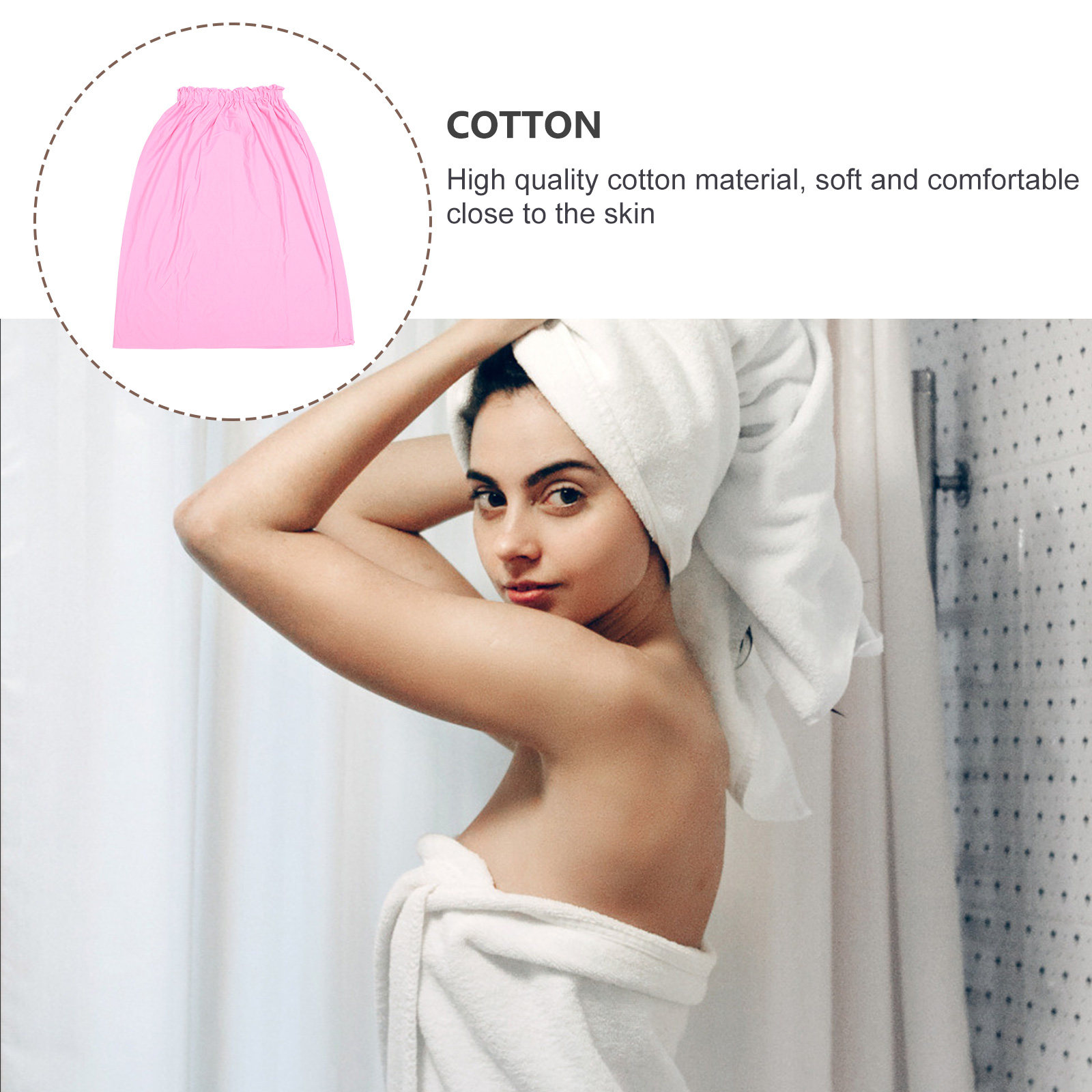 1Pcs Premium Cotton Bath Skirt - đánh giá và giá Home Textiles In Pakistan
