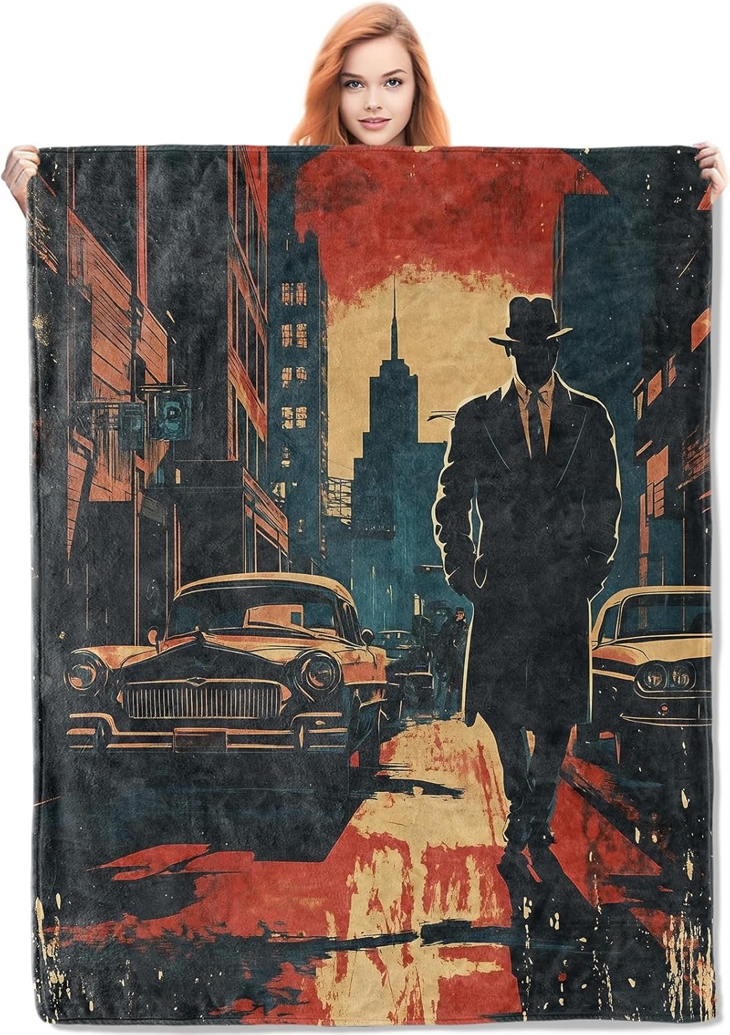 Noir Detective Blanket Gifts f - đánh giá và giá Home Textiles & Decorations