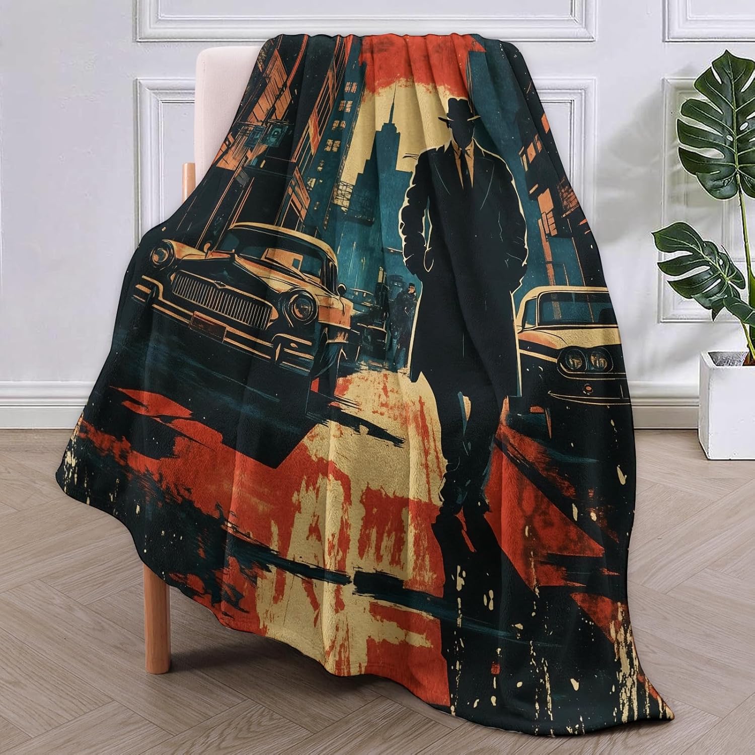 Noir Detective Blanket Gifts f - đánh giá và giá Home Textiles & Decorations