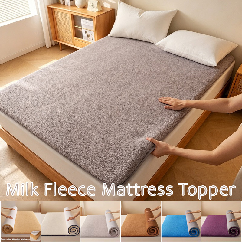 Thickened Warm Lamb Wool Bed P - đánh giá và giá Mattress Pad Topper