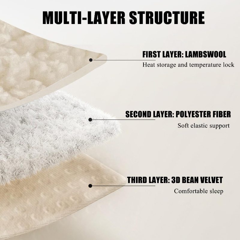 Thickened Warm Lamb Wool Bed P - đánh giá và giá Mattress Pad Topper