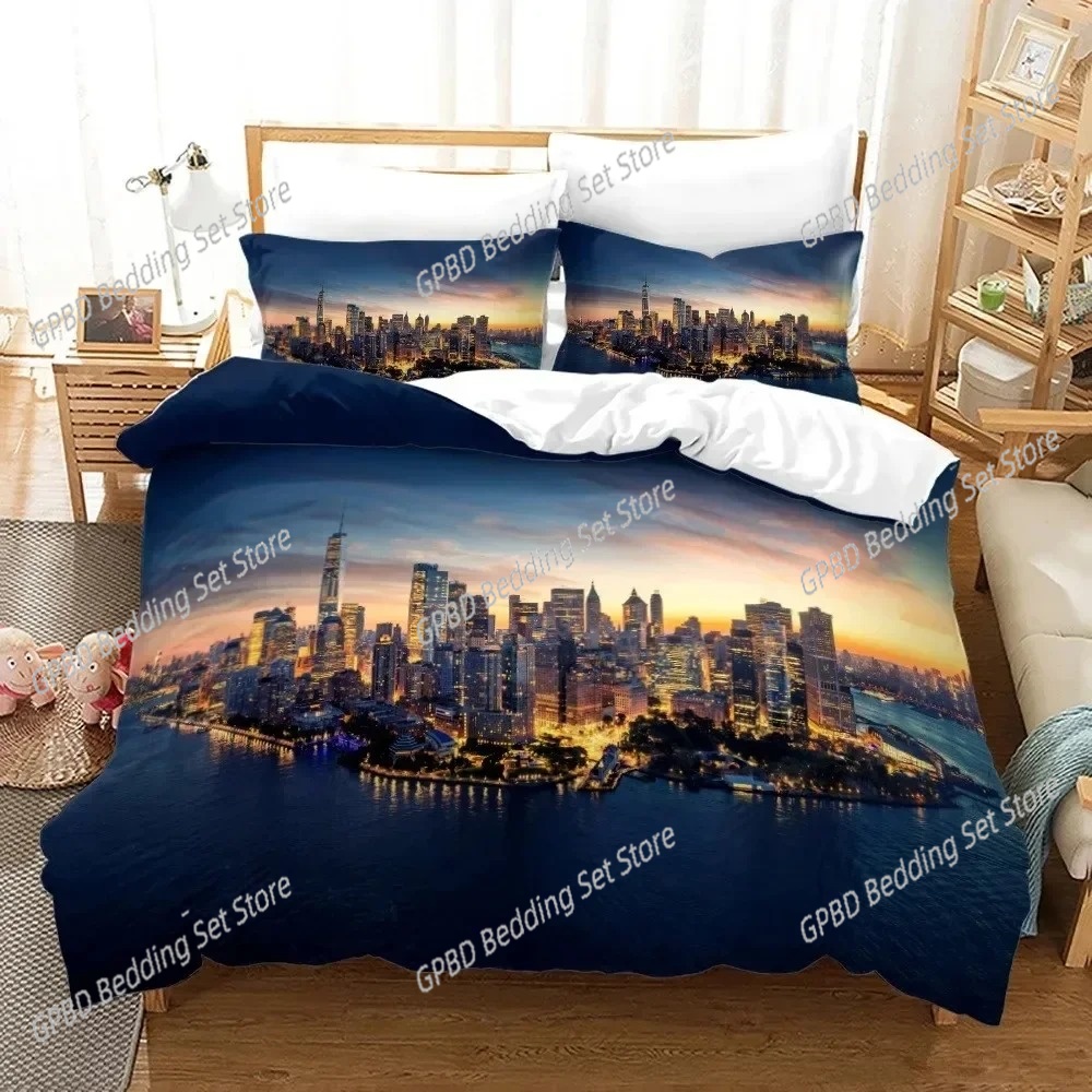 3D Print New York City Night V - đánh giá và giá Home Textiles New York
